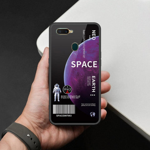 Oppo A7 Cover - Limitless Series - HQ Ultra Shine Premium Infinity Glass Soft Silicon Borders Case