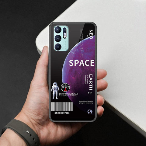 Oppo Reno 6 Cover - Limitless Series - HQ Ultra Shine Premium Infinity Glass Soft Silicon Borders Case