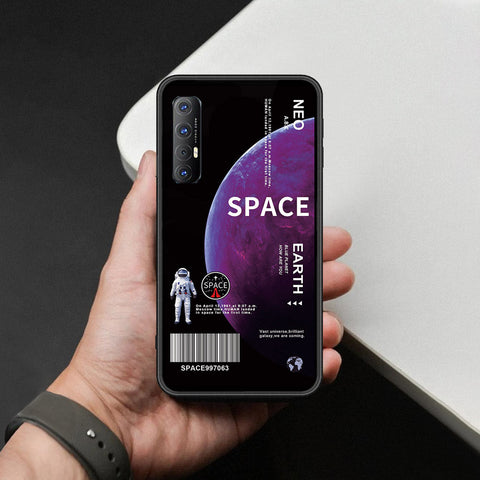 Oppo Reno 3 Pro Cover - Limitless Series - HQ Ultra Shine Premium Infinity Glass Soft Silicon Borders Case