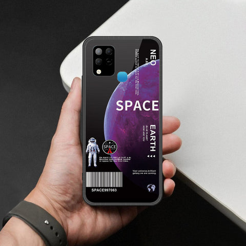 Infinix Hot 10s Cover - Limitless Series - HQ Ultra Shine Premium Infinity Glass Soft Silicon Borders Case
