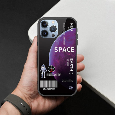 iPhone 14 Pro Max Cover - Limitless Series - HQ Ultra Shine Premium Infinity Glass Soft Silicon Borders Case