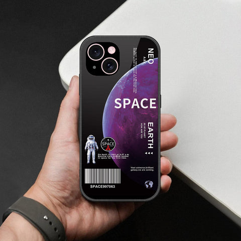 iPhone 15 Plus Cover - Limitless Series - HQ Ultra Shine Premium Infinity Glass Soft Silicon Borders Case