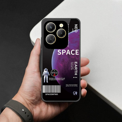 Infinix Hot 40 Cover - Limitless Series - HQ Ultra Shine Premium Infinity Glass Soft Silicon Borders Case