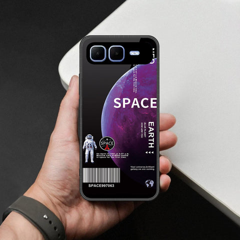 Infinix Smart 10 Plus Cover - Limitless Series - HQ Ultra Shine Premium Infinity Glass Soft Silicon Borders Case