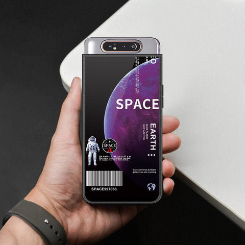 Samsung Galaxy A80 Cover - Limitless Series - HQ Ultra Shine Premium Infinity Glass Soft Silicon Borders Case