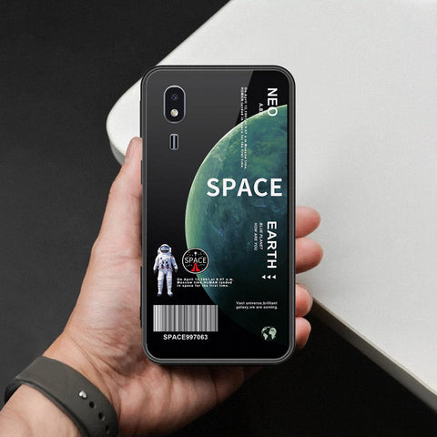 Samsung Galaxy A2 Core Cover - Limitless Series - HQ Ultra Shine Premium Infinity Glass Soft Silicon Borders Case