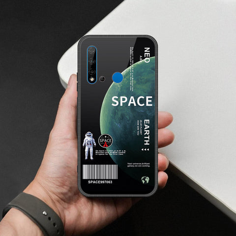 Huawei P20 Lite 2019 Cover - Limitless Series - HQ Ultra Shine Premium Infinity Glass Soft Silicon Borders Case