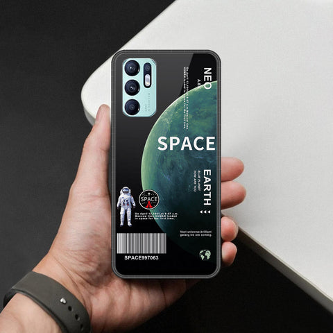 Oppo Reno 6 Cover - Limitless Series - HQ Ultra Shine Premium Infinity Glass Soft Silicon Borders Case