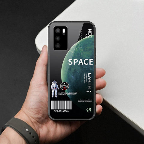 Oppo A16 Cover - Limitless Series - HQ Ultra Shine Premium Infinity Glass Soft Silicon Borders Case