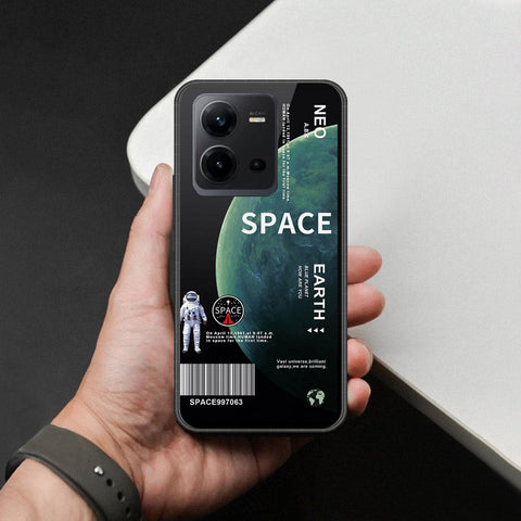 Vivo V25e Cover - Limitless Series - HQ Ultra Shine Premium Infinity Glass Soft Silicon Borders Case