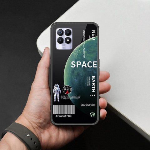 Realme 8i Cover - Limitless Series - HQ Ultra Shine Premium Infinity Glass Soft Silicon Borders Case