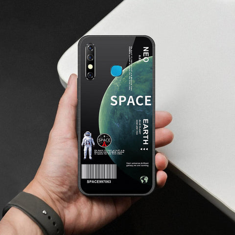 Infinix Hot 8 Cover - Limitless Series - HQ Ultra Shine Premium Infinity Glass Soft Silicon Borders Case