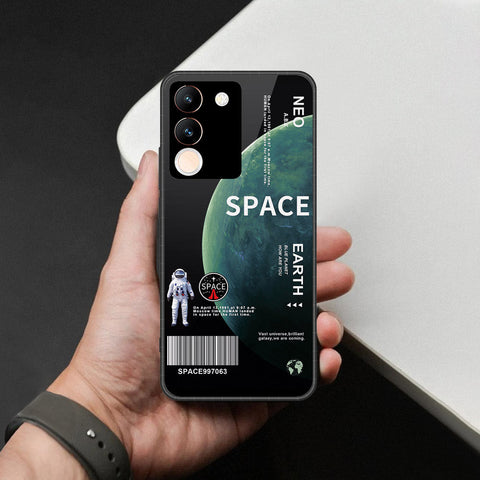 Vivo V29e Cover - Limitless Series - HQ Ultra Shine Premium Infinity Glass Soft Silicon Borders Case