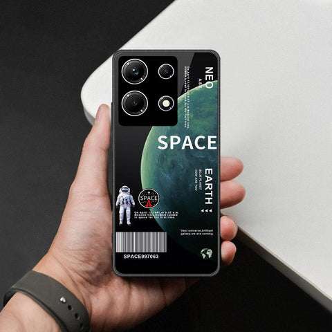 Infinix Note 30 Cover - Limitless Series - HQ Ultra Shine Premium Infinity Glass Soft Silicon Borders Case