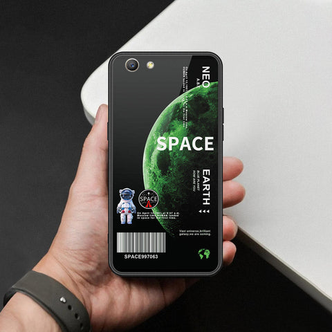 Oppo A59 Cover - Limitless Series - HQ Ultra Shine Premium Infinity Glass Soft Silicon Borders Case
