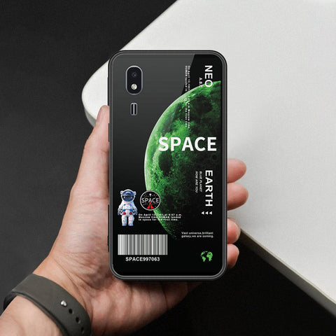 Samsung Galaxy A2 Core Cover - Limitless Series - HQ Ultra Shine Premium Infinity Glass Soft Silicon Borders Case