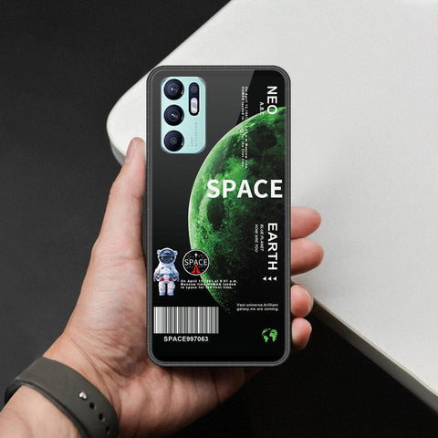 Oppo Reno 6 Cover - Limitless Series - HQ Ultra Shine Premium Infinity Glass Soft Silicon Borders Case