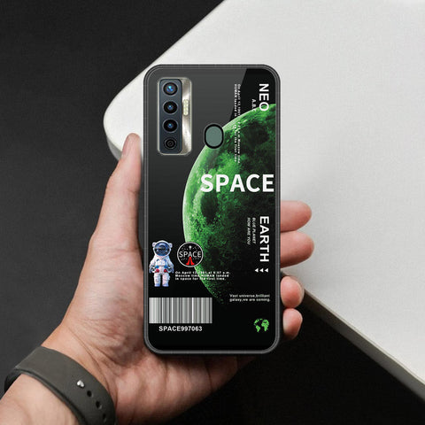 Tecno Camon 17 Cover - Limitless Series - HQ Ultra Shine Premium Infinity Glass Soft Silicon Borders Case