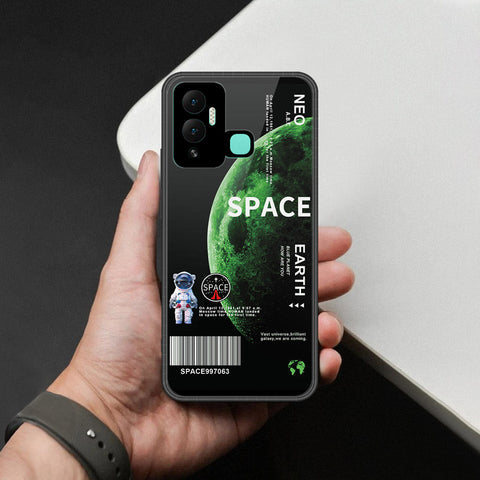 Infinix Hot 12i Cover - Limitless Series - HQ Ultra Shine Premium Infinity Glass Soft Silicon Borders Case