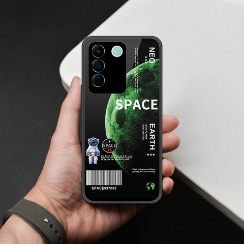 Vivo V27e Cover - Limitless Series - HQ Ultra Shine Premium Infinity Glass Soft Silicon Borders Case
