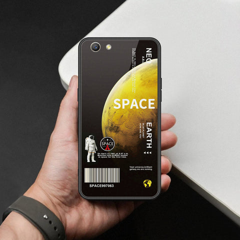 Oppo A59 Cover - Limitless Series - HQ Ultra Shine Premium Infinity Glass Soft Silicon Borders Case