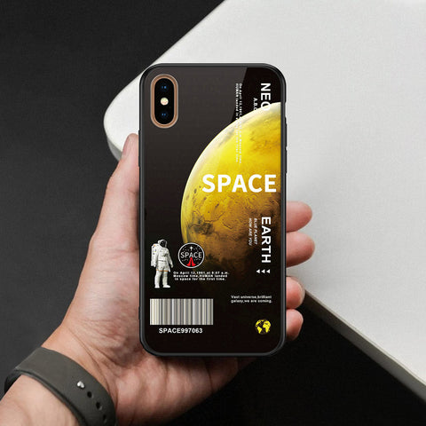 iPhone XS Max - Limitless Series - HQ Ultra Shine Premium Infinity Glass Soft Silicon Borders Case