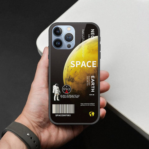 iPhone 14 Pro Cover - Limitless Series - HQ Ultra Shine Premium Infinity Glass Soft Silicon Borders Case