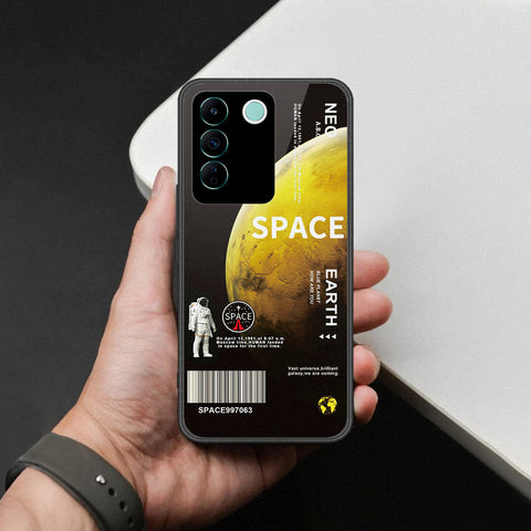 Vivo V27e Cover - Limitless Series - HQ Ultra Shine Premium Infinity Glass Soft Silicon Borders Case