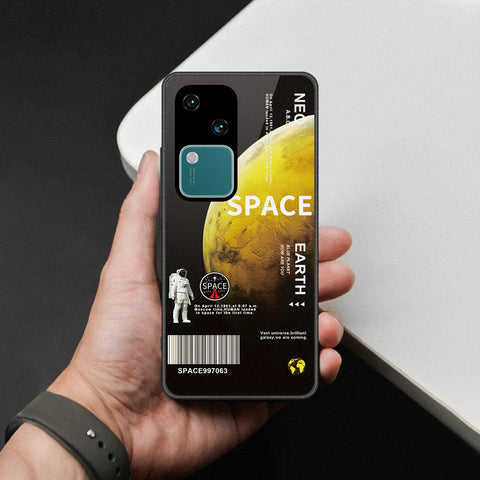 Vivo V30 Cover - Limitless Series - HQ Ultra Shine Premium Infinity Glass Soft Silicon Borders Case