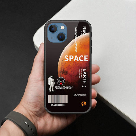 iPhone 13 Cover - Limitless Series - HQ Ultra Shine Premium Infinity Glass Soft Silicon Borders Case