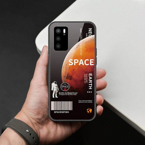 Oppo A16 Cover - Limitless Series - HQ Ultra Shine Premium Infinity Glass Soft Silicon Borders Case