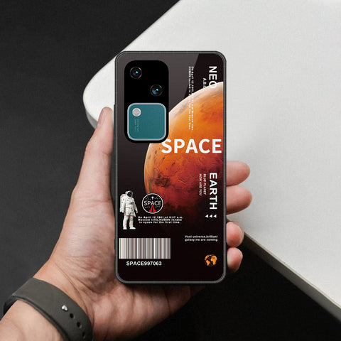 Vivo V30 Cover - Limitless Series - HQ Ultra Shine Premium Infinity Glass Soft Silicon Borders Case