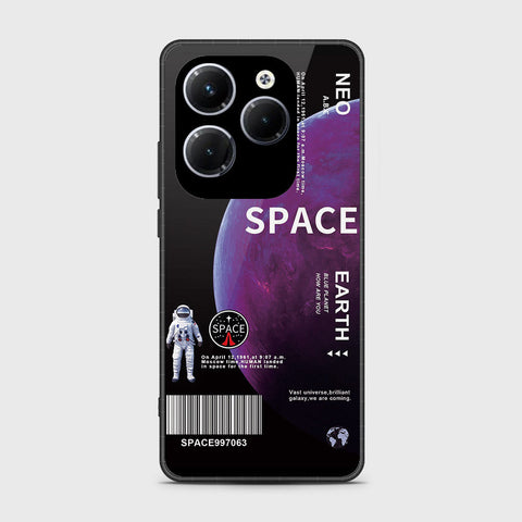 Infinix Hot 40 Cover- Limitless Series - HQ Ultra Shine Premium Infinity Glass Soft Silicon Borders Case