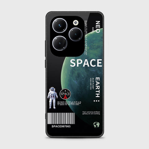 Infinix Hot 40 Cover- Limitless Series - HQ Ultra Shine Premium Infinity Glass Soft Silicon Borders Case
