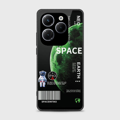 Infinix Hot 40 Cover- Limitless Series - HQ Ultra Shine Premium Infinity Glass Soft Silicon Borders Case