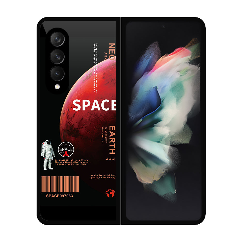 Samsung Galaxy Z Fold 3 5G Cover - Design 14 - HQ Premium Shine Durable Shatterproof Case - Soft Silicon Borders ( Fast Delivery )