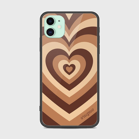 iPhone 11 Cover - O'Nation Heartbeat Series - HQ Ultra Shine Premium Infinity Glass Soft Silicon Borders Case (Fast Delivery)