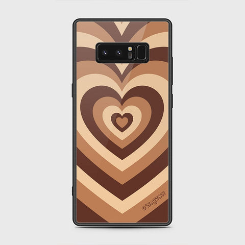 Samsung Galaxy Note 8 Cover - O'Nation Heartbeat Series - D14 - HQ Ultra Shine Premium Infinity Glass Soft Silicon Borders Case ( Fast Delivery )