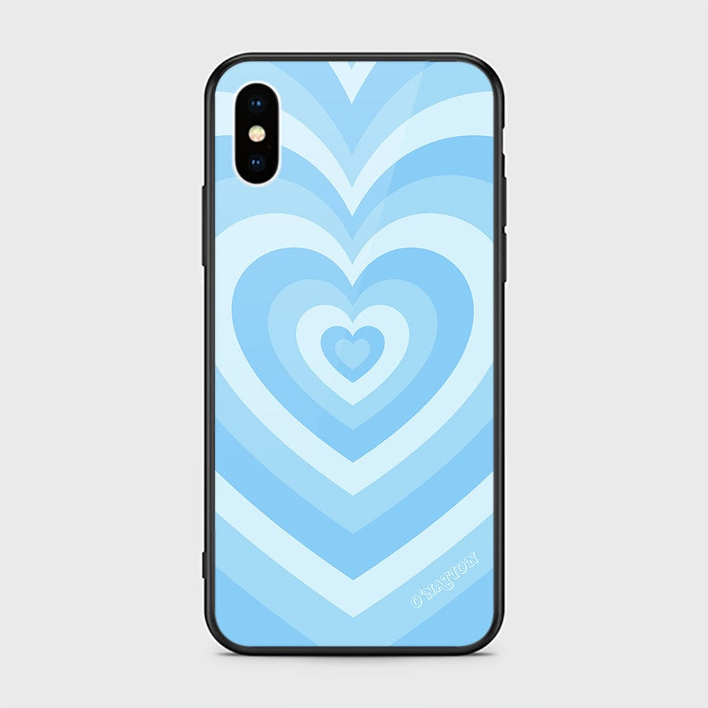 iPhone XS / X Cover - O'Nation Heartbeat Series - D13 - HQ Ultra Shine Premium Infinity Glass Soft Silicon Borders Case ( Fast Delivery )