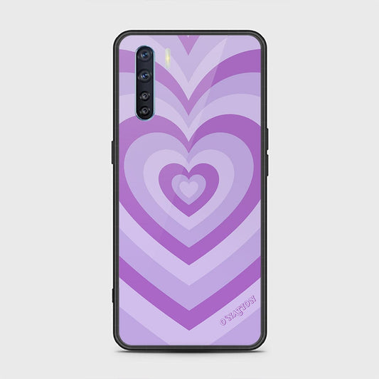 Oppo A91 Cover - O'Nation Heartbeat Series - HQ Ultra Shine Premium Infinity Glass Soft Silicon Borders Case (Fast Delivery)