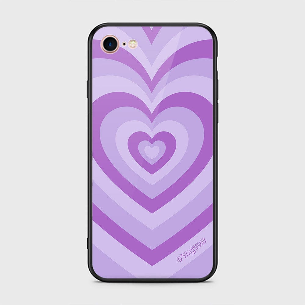 iPhone 8 / 7 Cover - O'Nation Heartbeat Series - D40 - HQ Ultra Shine Premium Infinity Glass Soft Silicon Borders Case ( fast deleivery )