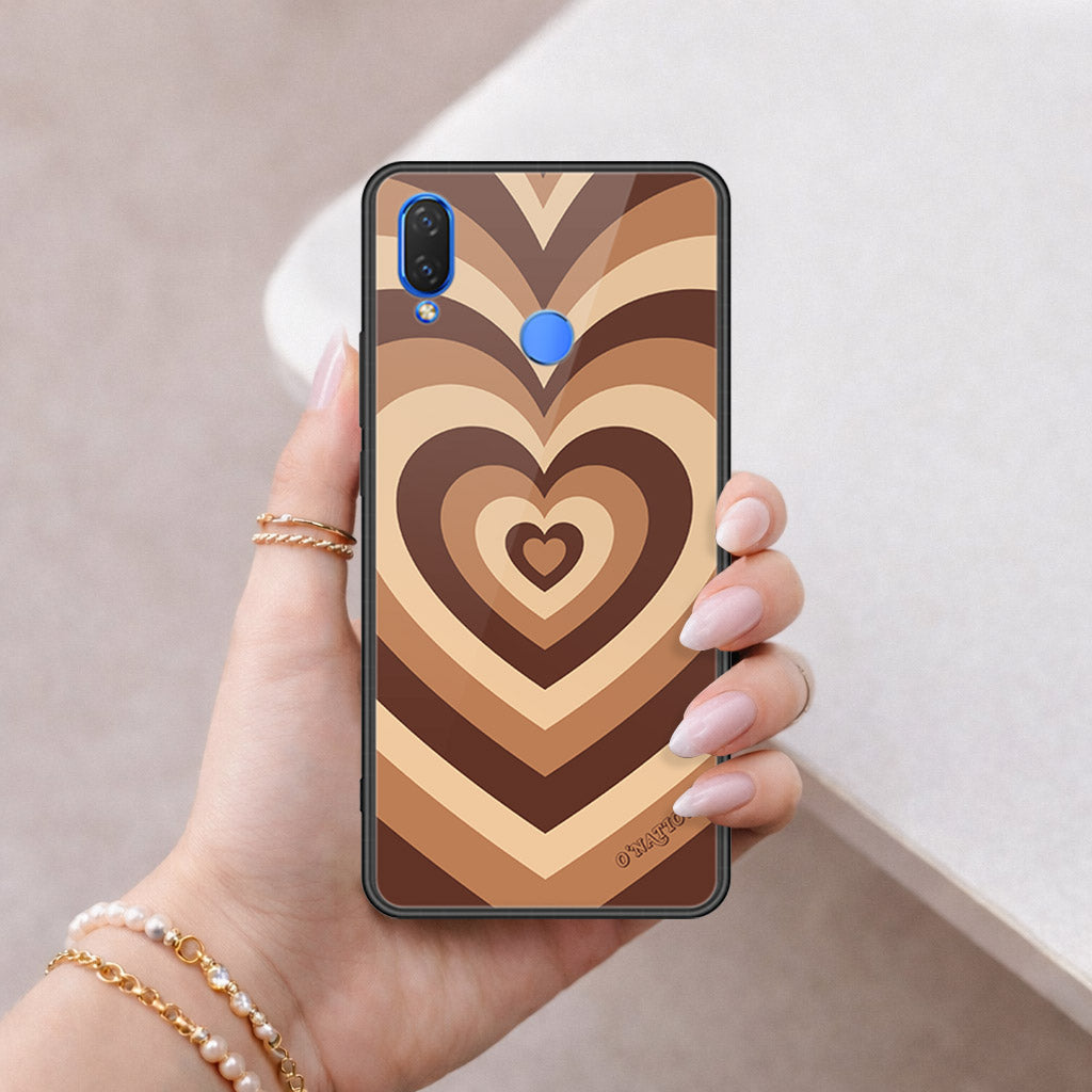 Huawei Honor 8C Cover - O'Nation Heartbeat Series - HQ Ultra Shine Premium Infinity Glass Soft Silicon Borders Case