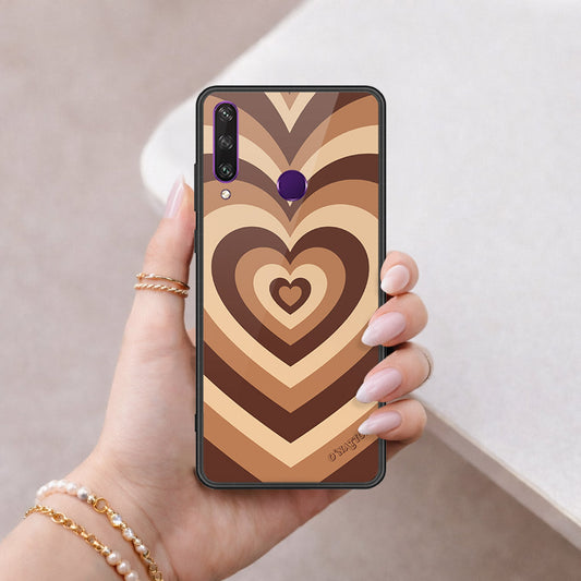 Huawei Y6p Cover - O'Nation Heartbeat Series - HQ Ultra Shine Premium Infinity Glass Soft Silicon Borders Case