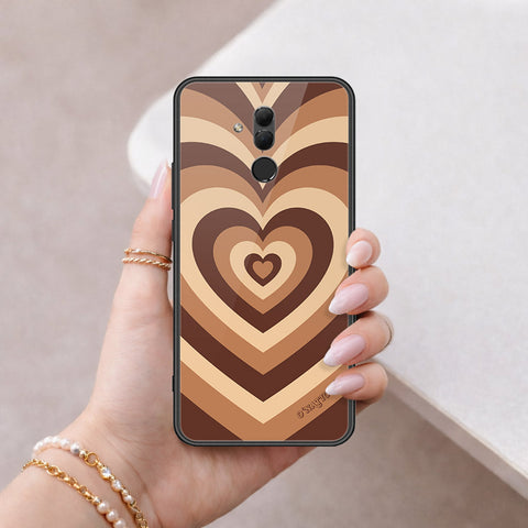 Huawei Mate 20 Lite Cover - O'Nation Heartbeat Series - HQ Ultra Shine Premium Infinity Glass Soft Silicon Borders Case
