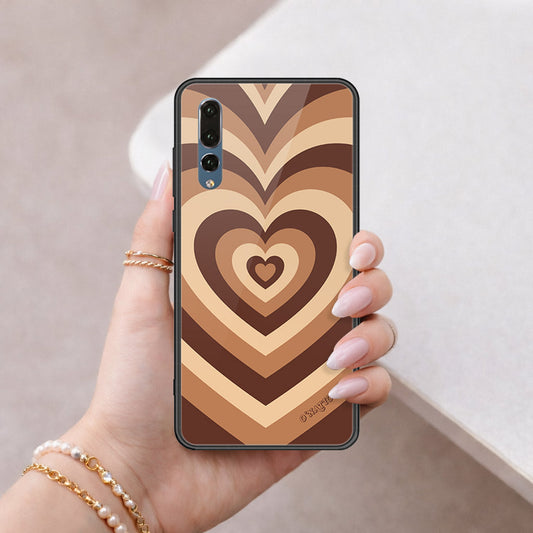 Huawei P20 Pro Cover - O'Nation Heartbeat Series - HQ Ultra Shine Premium Infinity Glass Soft Silicon Borders Case