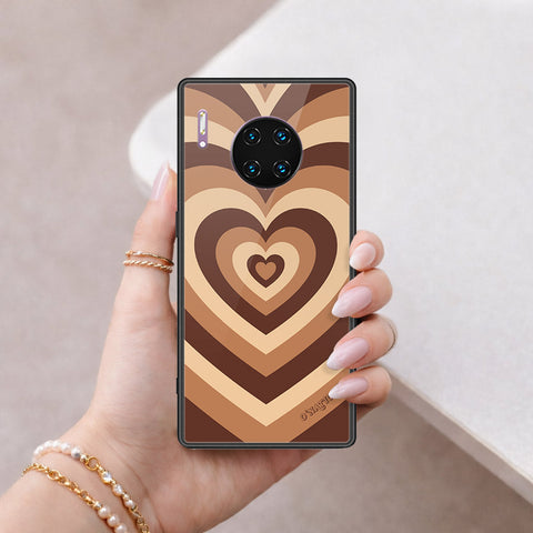 Huawei Mate 30 Pro Cover - O'Nation Heartbeat Series - HQ Ultra Shine Premium Infinity Glass Soft Silicon Borders Case