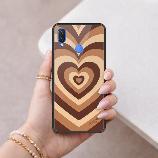 Huawei Honor Play Cover - O'Nation Heartbeat Series - HQ Ultra Shine Premium Infinity Glass Soft Silicon Borders Case