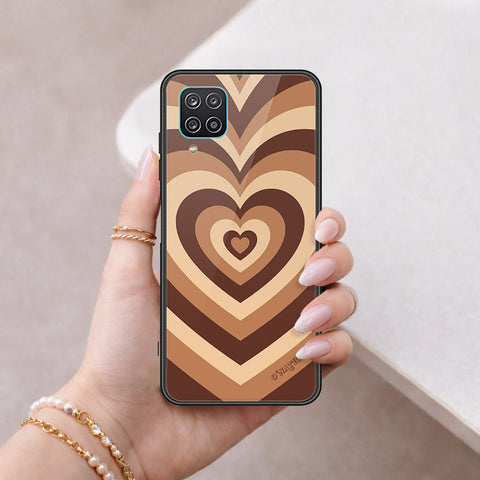 Samsung Galaxy A12 Cover - O'Nation Heartbeat Series - HQ Ultra Shine Premium Infinity Glass Soft Silicon Borders Case