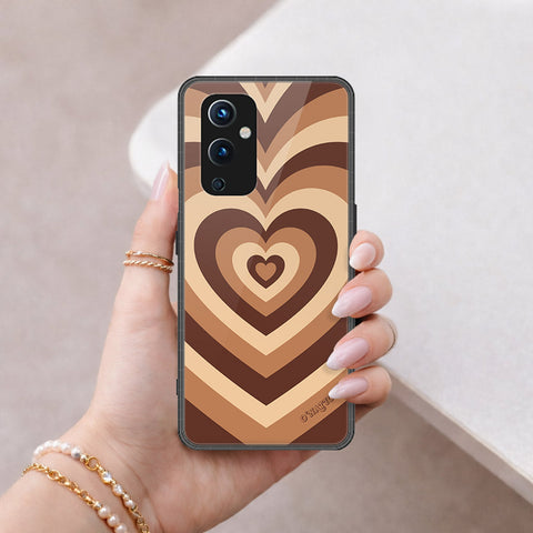 OnePlus 9 Cover - O'Nation Heartbeat Series - HQ Ultra Shine Premium Infinity Glass Soft Silicon Borders Case
