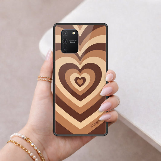Samsung Galaxy S10 Lite Cover - O'Nation Heartbeat Series - HQ Ultra Shine Premium Infinity Glass Soft Silicon Borders Case